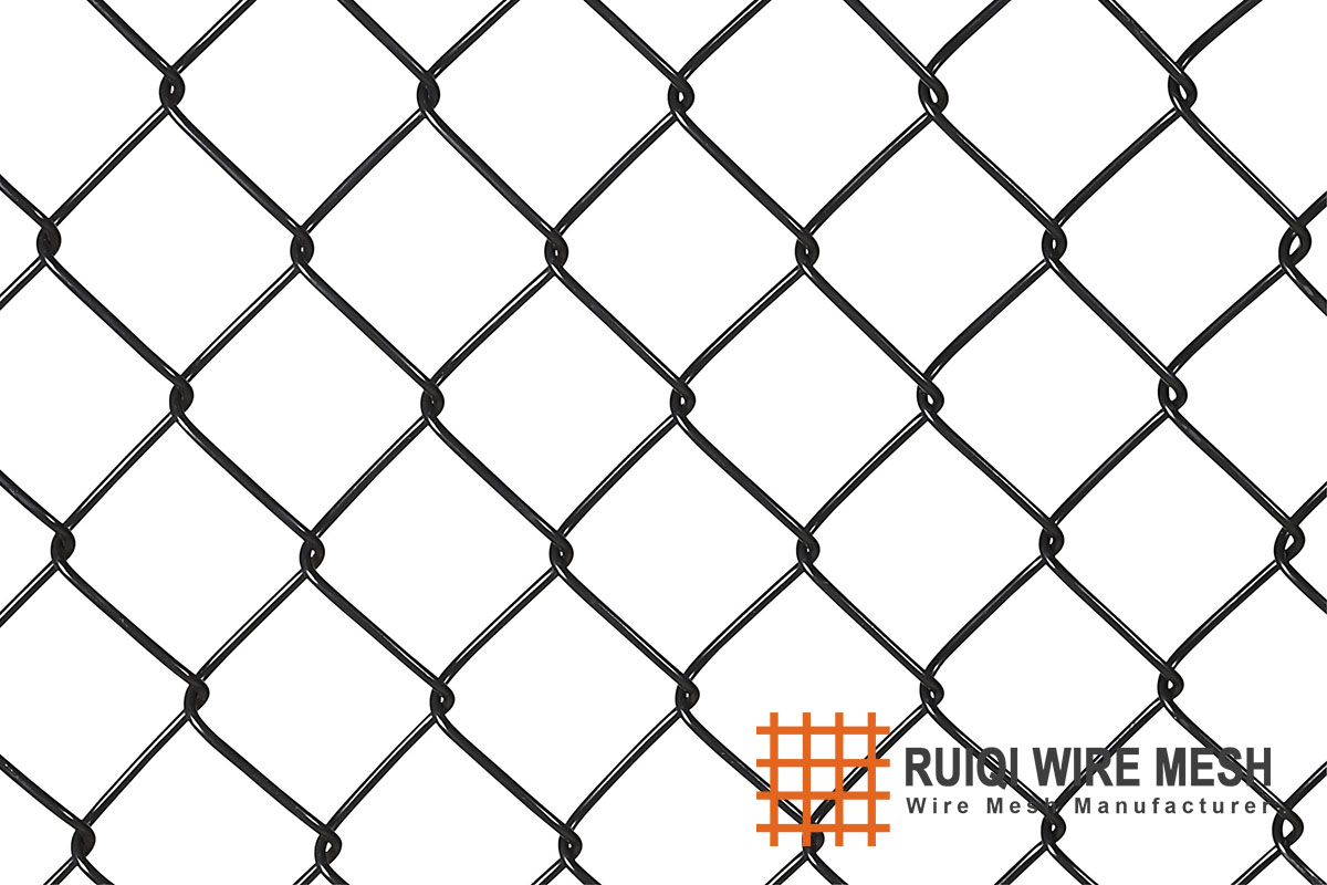 black chain link fence 6 ft